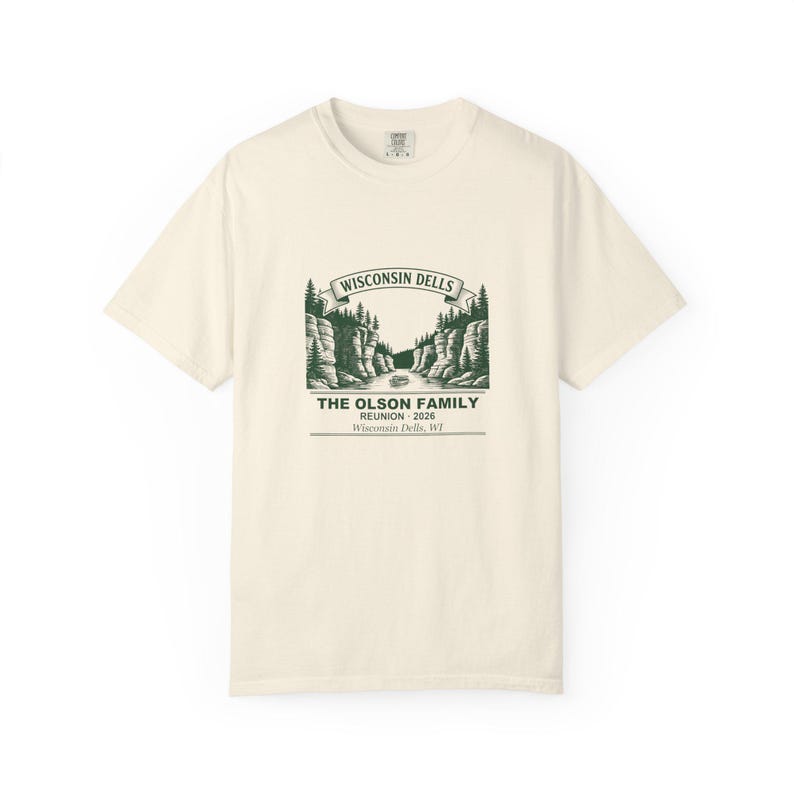 T-shirt personnalisé pour réunion de famille Wisconsin Dells 2026 T-shirt groupe assorti avec nom personnalisé image 4