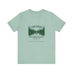 Personalized Family Reunion Shirt Lake Tahoe 2026, Custom Name Matching Tee Bild 4