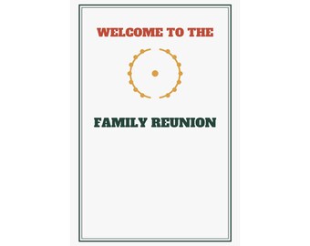 Family Reunion Welcome Sign Classic Poster Personalized | Custom Name, Year & Location