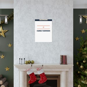 Family Reunion Welcome Sign Bold Poster Personalized | Custom Name, Year & Location Bild 15