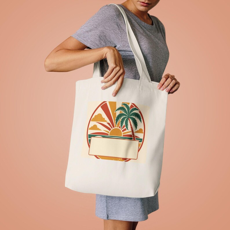 Personalized Family Beach Reunion Tote Bag, Custom Name Year City Keepsake, Summer Gift for Mom, Matching Reunion Totes, 2024 Trip Souvenir image 4