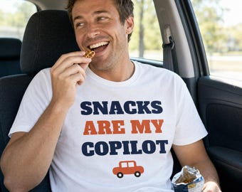 Snacks Are My Copilot Shirt, Funny Road Trip Tee