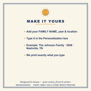 Personalized Nashville Family Reunion T-Shirt 2026, Custom Name Matching Tee, Tennessee Trip Group Shirt, Family Reunion Gift Tee, 2026 Tee image 3
