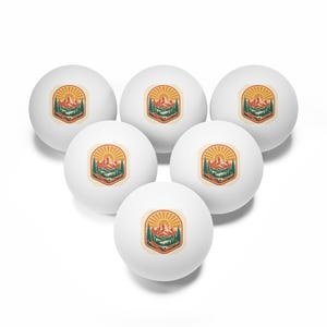 Tischtennisbälle für Familientreffen in den Bergen (6er-Pack), Mitgebsel für Spieleabende, Geschenkset für Familientreffen in den Bergen, Spielidee für draußen Bild 2