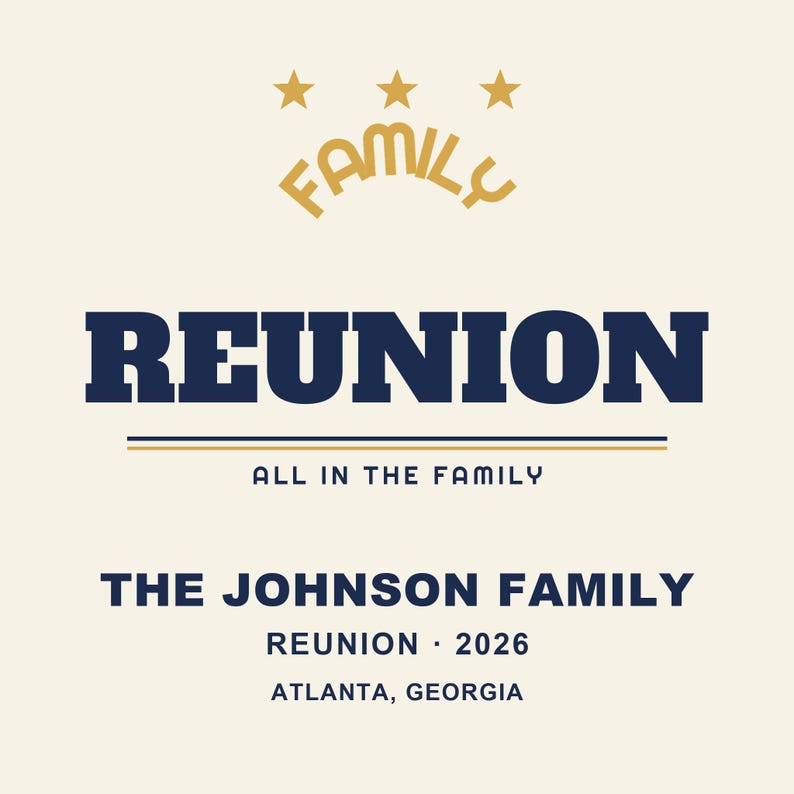 Personalized Family Reunion Tote Bag 2026 Cotton Canvas, Custom Name Reunion Gift Tote, Summer Reunion Keepsake Bag, Family Photo Tote image 1