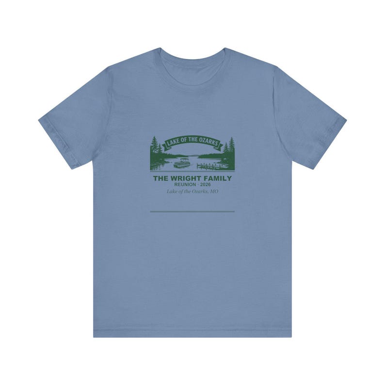 Personalized Family Reunion Shirt 2026, Custom Name Lake of the Ozarks Matching Family Tee immagine 2
