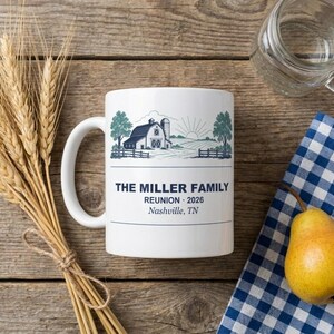 Personalized Family Reunion Coffee Mug 2026 Custom Name Farm Family Matching Cup Gift image 6