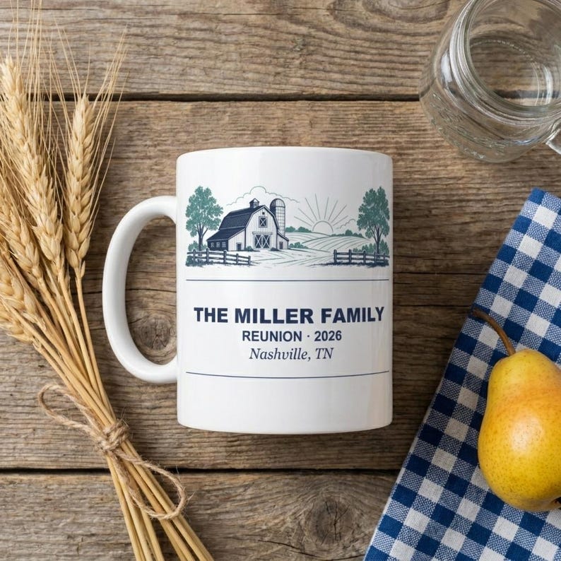 Personalized Family Reunion Coffee Mug 2026 Custom Name Farm Family Matching Cup Gift image 6