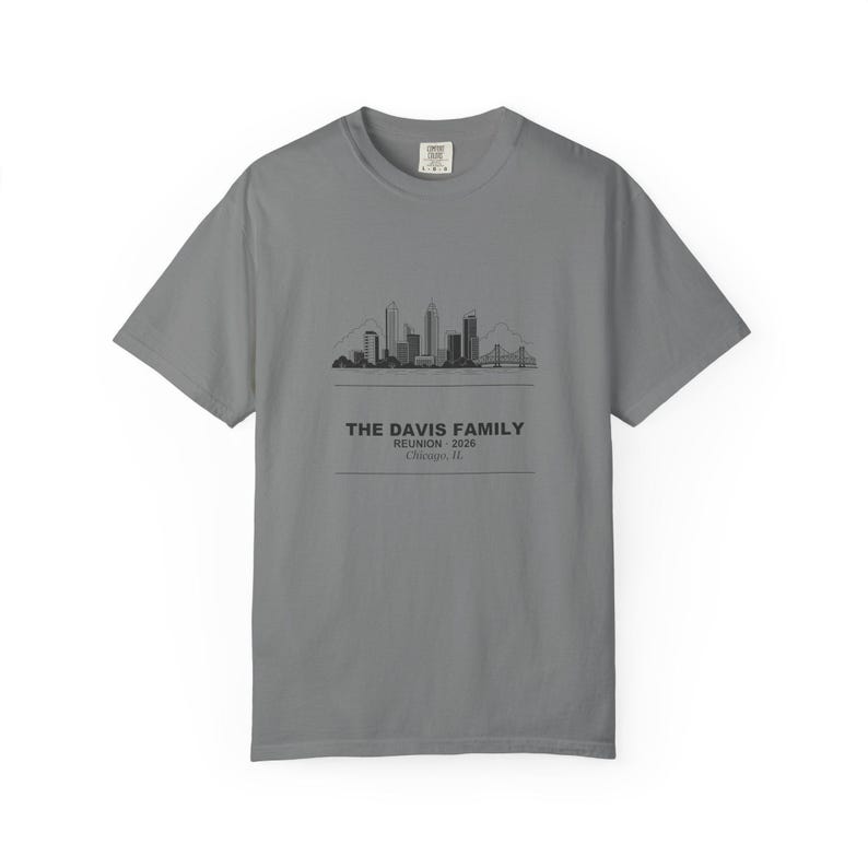 Personalized Family Reunion Shirt 2026, Custom Name City Matching Group Tee Bild 2