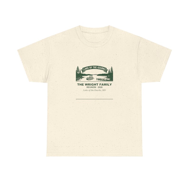 Personalized Family Reunion Shirt 2026, Lake of the Ozarks Custom Name Matching Tee immagine 5