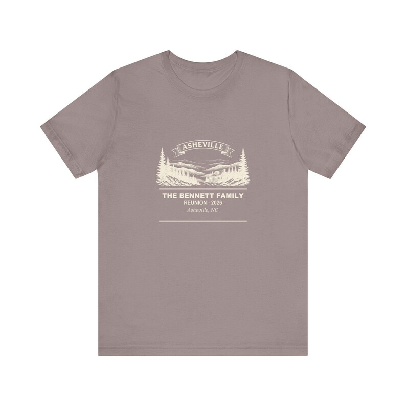 Family Reunion Shirt Asheville 2026 Personalized, Custom Name Matching Group Tee 画像 3