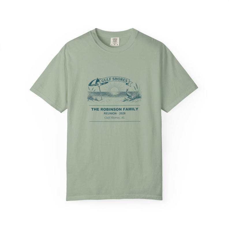 Personalized Family Reunion Shirt Gulf Shores 2026, family reunion tee, custom name tee, matching family tee, beach vacation shirt image 2
