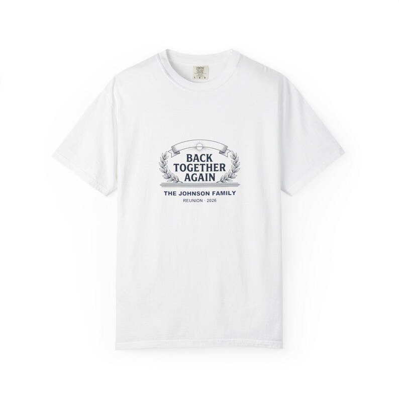 Personalized Family Reunion Shirt with Custom Name, Vintage Back Together Again Tee, Matching Reunion Shirt, 2026 Reunion Keepsake Tee image 1