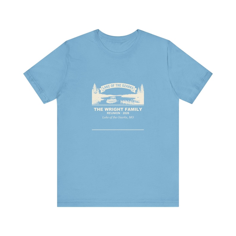 Personalized Family Reunion Shirt 2026, Custom Name Lake of the Ozarks Matching Family Tee immagine 5