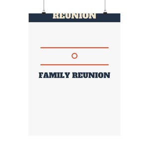 Family Reunion Welcome Sign Bold Poster Personalized | Custom Name, Year & Location Bild 9