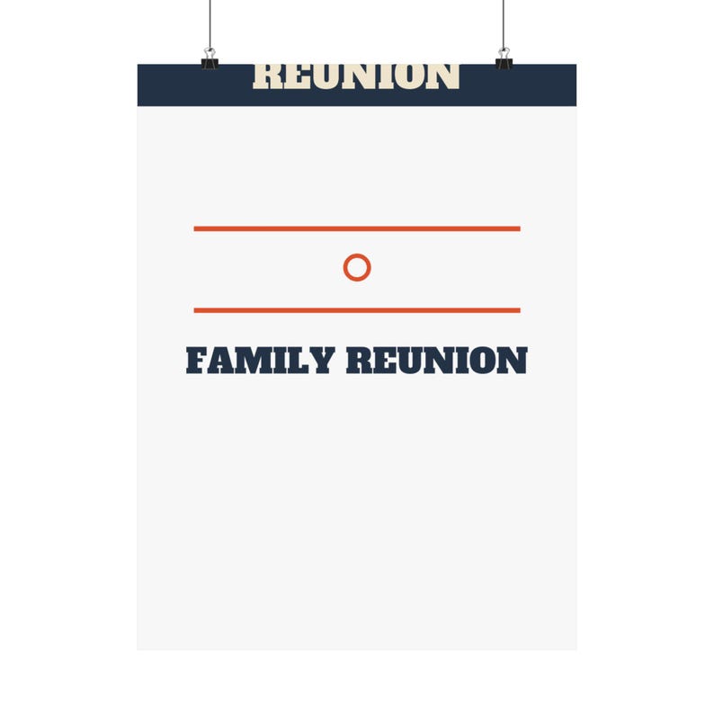 Family Reunion Welcome Sign Bold Poster Personalized | Custom Name, Year & Location Bild 9