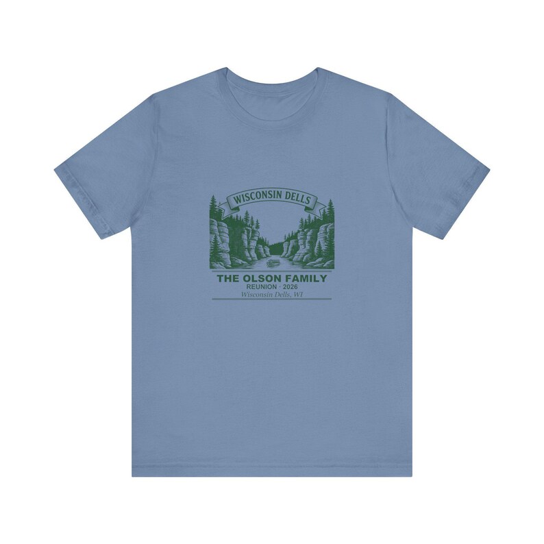 Personalized Family Reunion Shirt Wisconsin Dells 2026, Custom Name Matching Group Tee zdjęcie 2