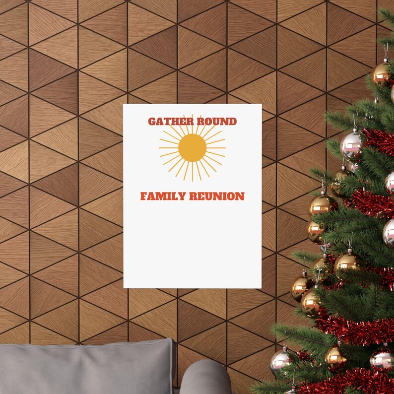 Panneau de bienvenue rétro personnalisé pour réunion de famille | Nom de famille, année et ville image 12