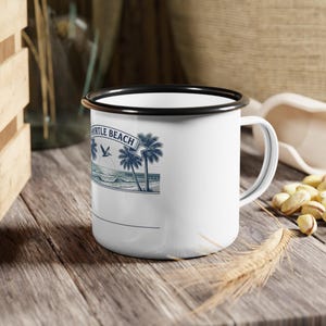 Personalized Family Reunion Enamel Mug, Myrtle Beach 2026 Vacation Cup, Custom Group Reunion Coffee Mug, Beach Camp Summer Gift, 2026 image 1
