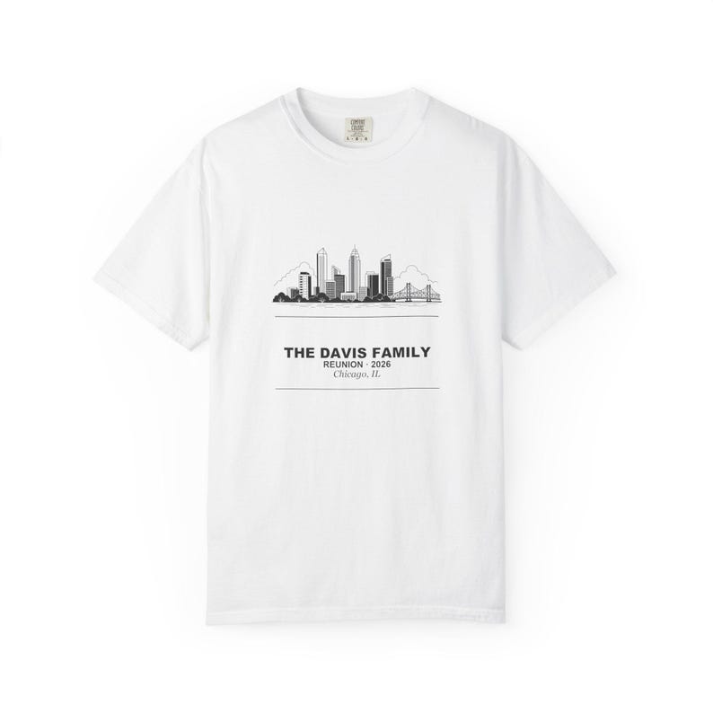 Personalized Family Reunion Shirt 2026, Custom Name City Matching Group Tee Bild 3