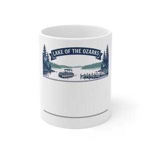 Mug personnalisé réunion de famille Le lac des Ozarks 2026, cadeau tasse à café nom personnalisé image 1
