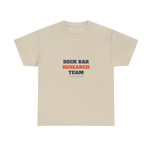 Deck Bar Research Team Shirt, Funny Cruise Drinking Tee afbeelding 2