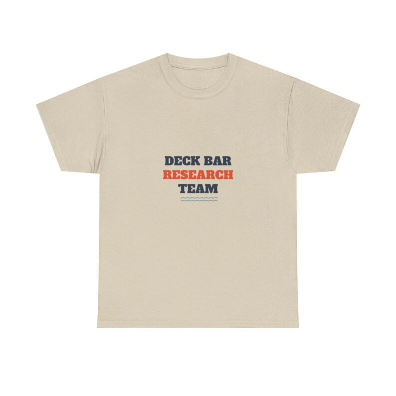 Deck Bar Research Team Shirt, Funny Cruise Drinking Tee afbeelding 2