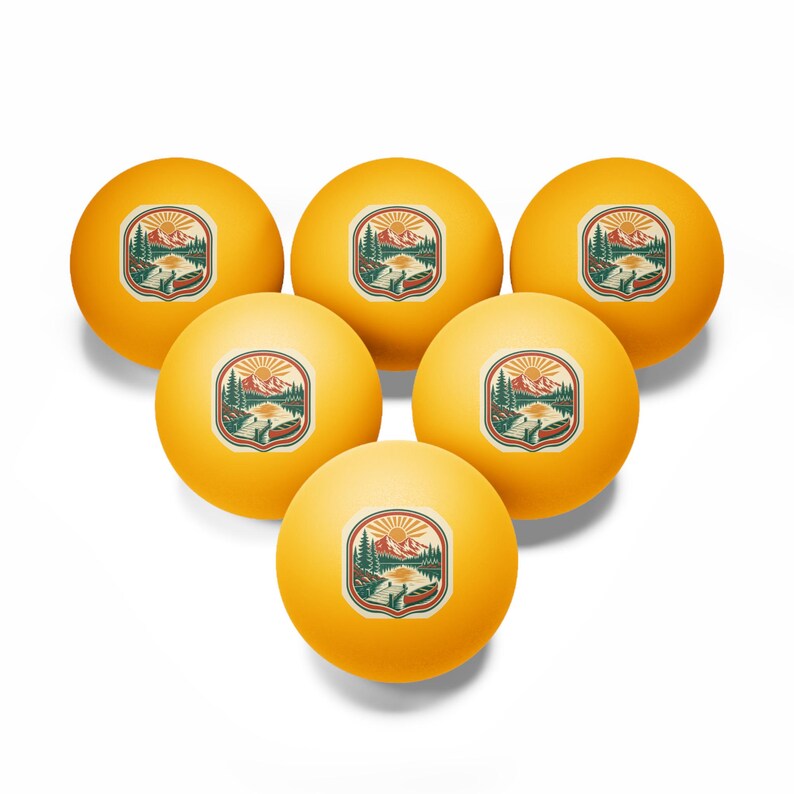 Lake Reunion Family Ping Pong Balls 6 Pack Party Favor Game Night, Custom Reunion Game Gift, Outdoor Picnic Activity Balls, Custom Favor image 6
