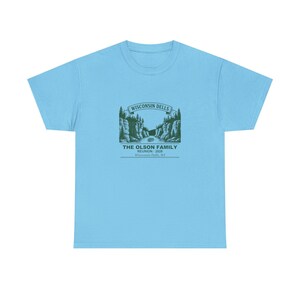 Personalized Family Reunion Shirt 2026 Wisconsin Dells, Custom Name Matching Family Tee afbeelding 5