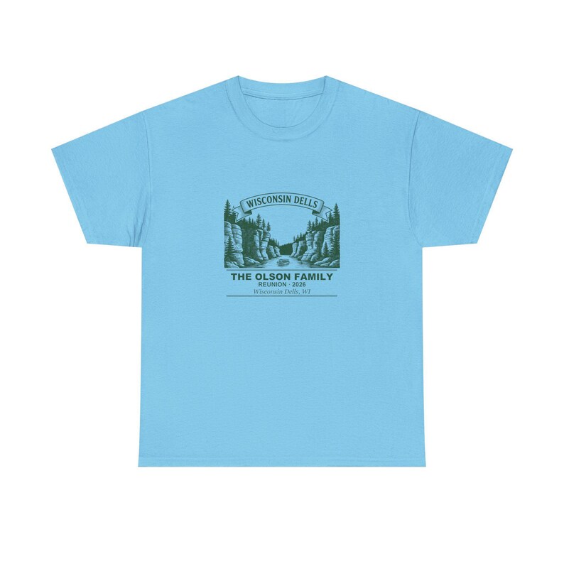 Personalized Family Reunion Shirt 2026 Wisconsin Dells, Custom Name Matching Family Tee afbeelding 5