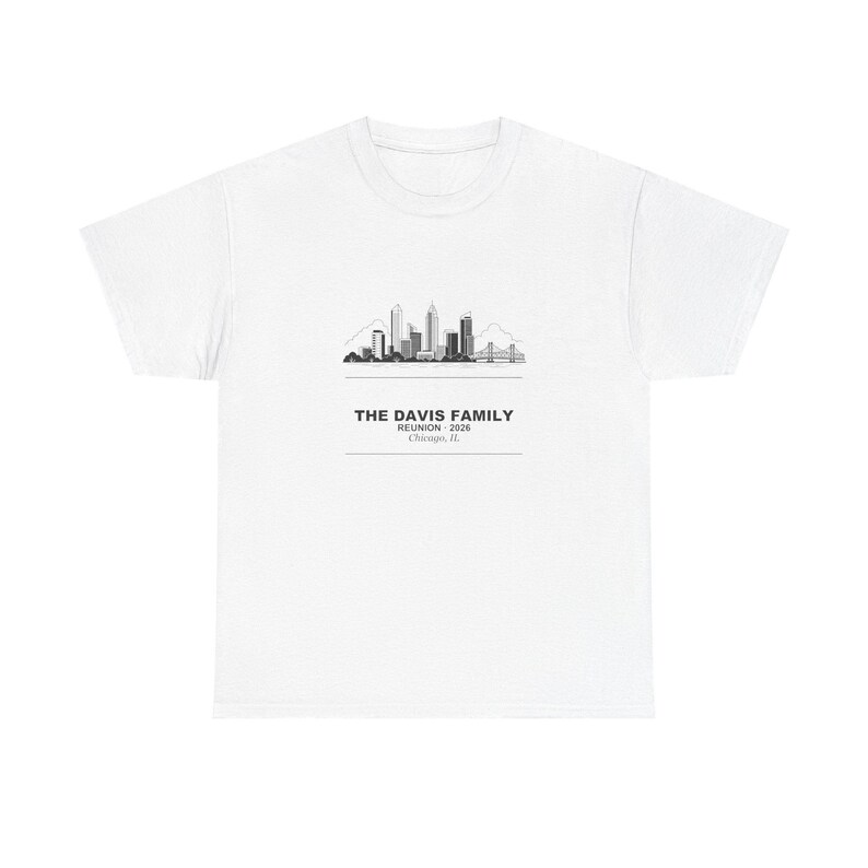 Family Reunion Shirt Personalized with Custom Name, Matching Family Reunion Tees 2026, City Group Gathering Tee, Family Reunion Gift Idea image 2