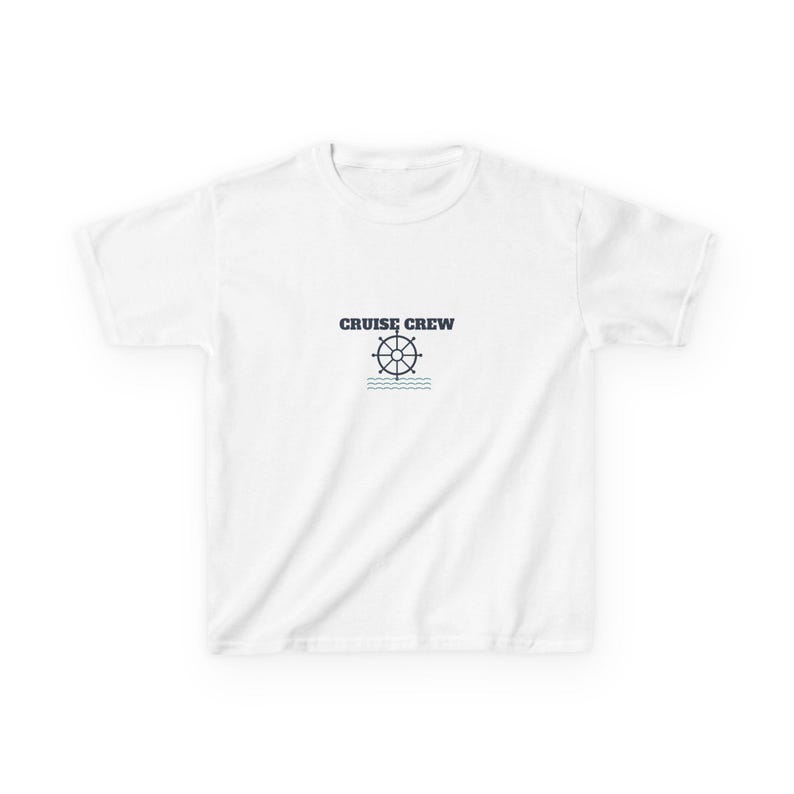 Youth Cruise Crew Shirt Personalized | Kids Matching Family Cruise Tee, Custom Name & Year immagine 1