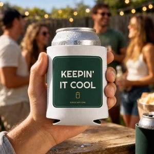 Funny Family Reunion Koozie Beer Can Cooler Sleeve, Personalized Party Drink Holder, Gift for Him or Her, Summer BBQ Accessory, Cool Gift image 1