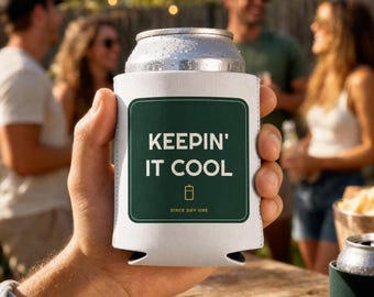 Grappige bierkoeler voor een familiereünie, gepersonaliseerde drankhouder voor feestjes, cadeau voor hem of haar, accessoire voor een zomerse barbecue, leuk cadeau