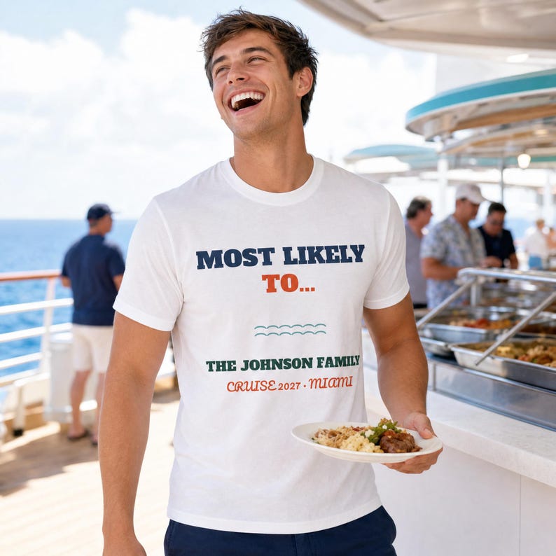 Affordable Most Likely To Cruise Shirts Personalized | Matching Family Cruise Set, Custom Roles image 1