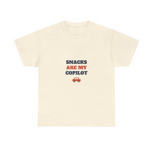 Snacks Are My Copilot FAST SHIP Tee, Funny Road Trip Shirt Ready in 48 Hours afbeelding 2