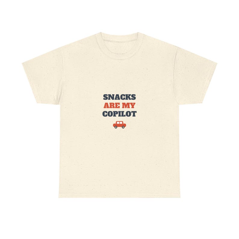 Snacks Are My Copilot FAST SHIP Tee, Funny Road Trip Shirt Ready in 48 Hours afbeelding 2