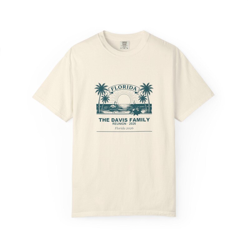 Camiseta de reunión familiar de Florida 2026, camiseta a juego personalizada con nombre personalizado imagen 4