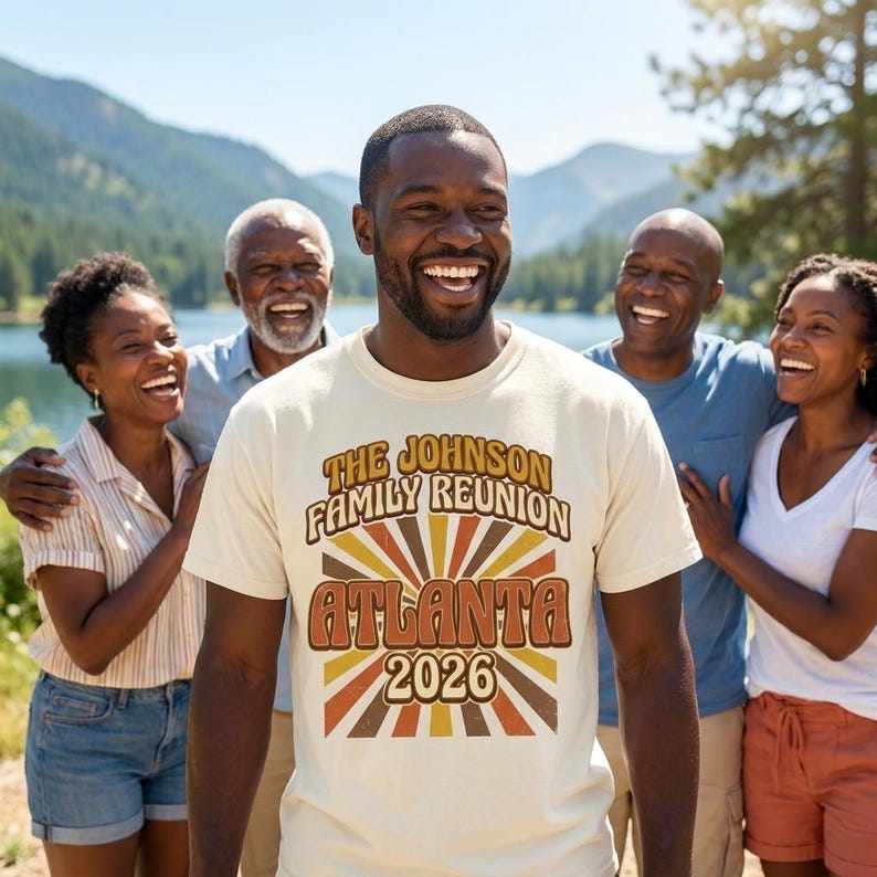 Atlanta 2026 Family Reunion Matching Shirt, Cousin Group Tee, Custom Atlanta Reunion T-Shirt, Matching Trip Outfit Tee, Vacation Gift Shirt Bild 1