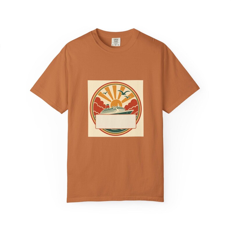 T-shirt personnalisé pour une réunion de famille en croisière, avec nom, année et ville, assorti pour toute la famille, souvenir de retrouvailles estivales, cadeau de croisière personnalisé image 2