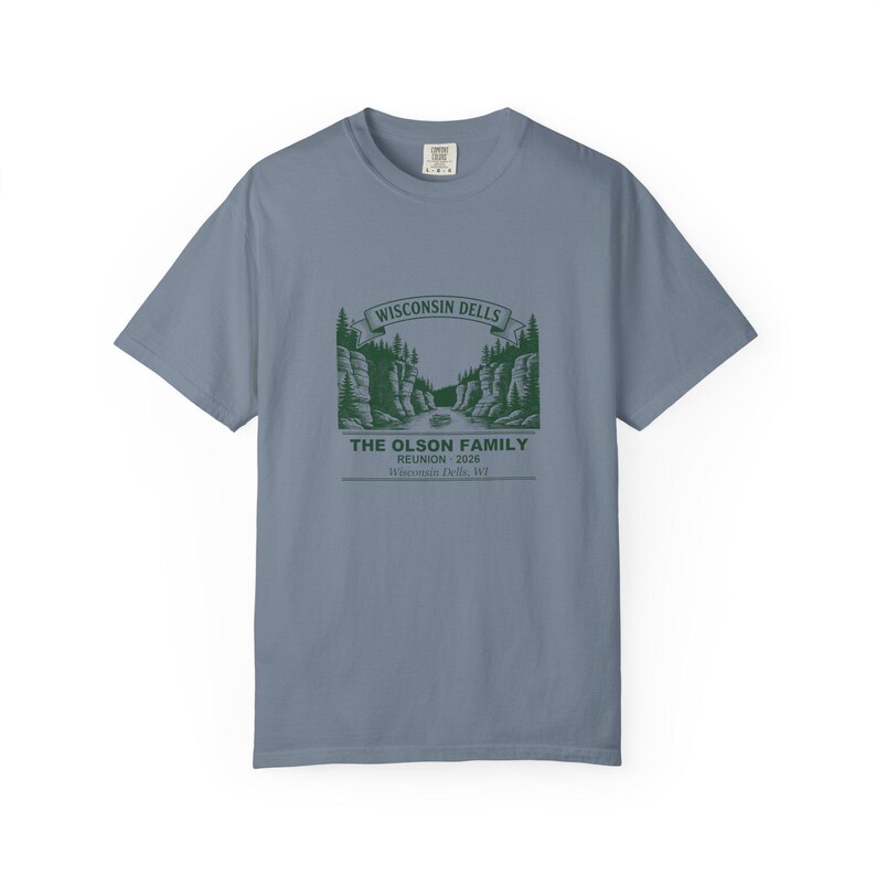 T-shirt personnalisé pour réunion de famille Wisconsin Dells 2026 T-shirt groupe assorti avec nom personnalisé image 2