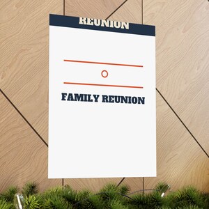 Family Reunion Welcome Sign Bold Poster Personalized | Custom Name, Year & Location Bild 13