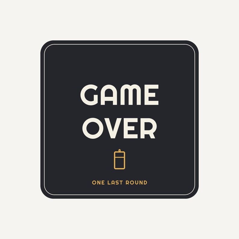 Funny Game Over Bachelor Party Koozie, Custom Can Cooler Groom Gift, Event Favor Beer Lovers, Personalized Drink Sleeve, Great Present Him image 3