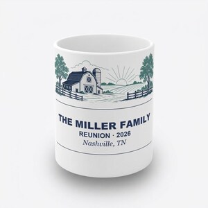 Personalized Family Reunion Coffee Mug 2026 Custom Name Farm Family Matching Cup Gift image 5