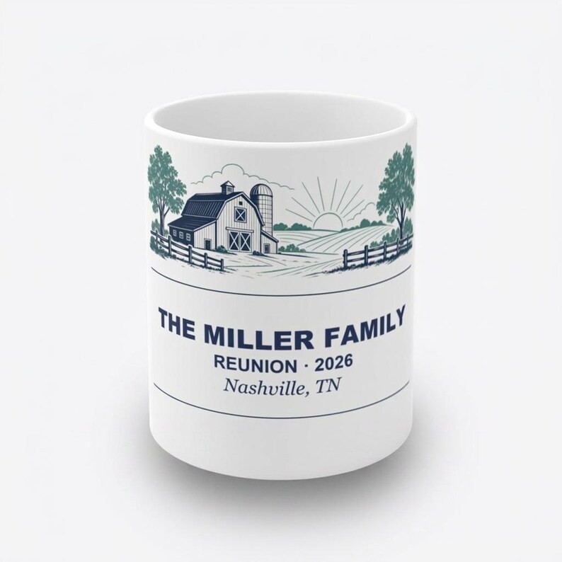 Personalized Family Reunion Coffee Mug 2026 Custom Name Farm Family Matching Cup Gift image 5
