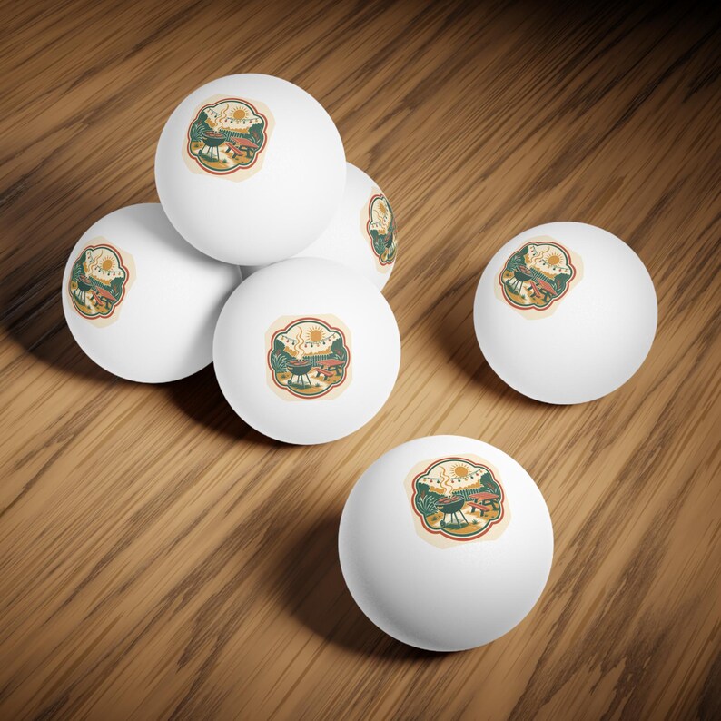 Cookout Reunion Family Ping Pong Balls 6pc | Reunion Party Favor, Game Night image 4
