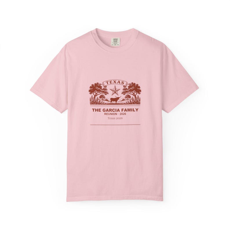Camiseta de reunión familiar en Texas 2026, camiseta grupal personalizada con nombre a juego. imagen 5