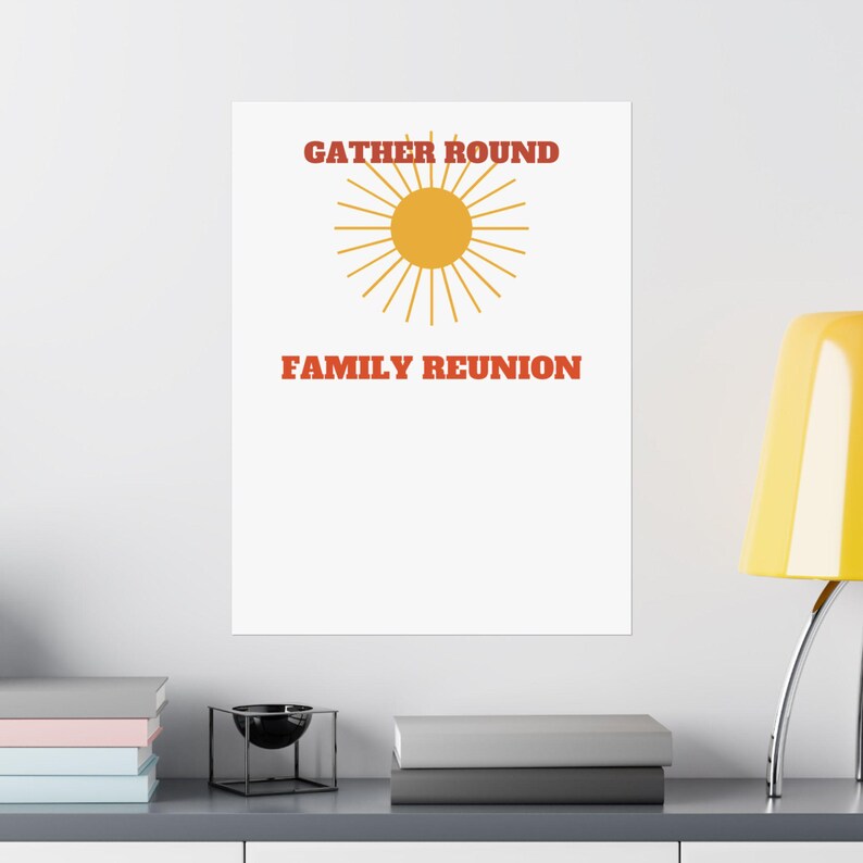 Panneau de bienvenue rétro personnalisé pour réunion de famille | Nom de famille, année et ville image 16