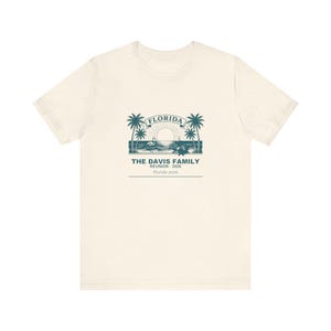 Florida Family Reunion 2026 Shirt, Personalized Custom Name Matching Group Vacation Tee, Beach Trip Summer Cruise Shirts, Reunion Gift 画像 4