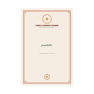 Personalized Family Reunion Award Poster, Custom Traveled Farthest Award, Oldest Reunion Member Print, Youngest Reunion Keepsake, 12x18 Art image 2